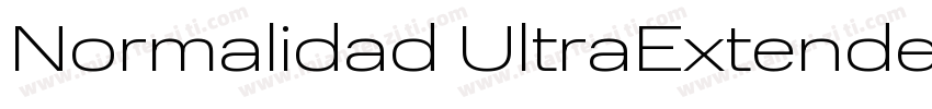 Normalidad UltraExtended Regular Re字体转换